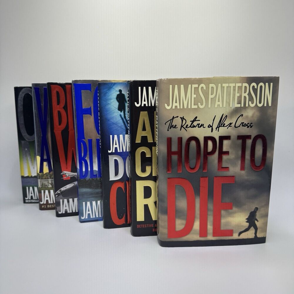 James Patterson Books - Alex Cross Series 7 Bulk Lot Bundle - Hardcover 1st Ed